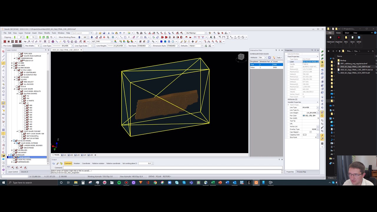 Prepare a Block Model for Deswik Caving