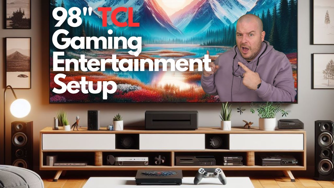 My 98-inch TCL 4K TV Gaming Entertainment Setup