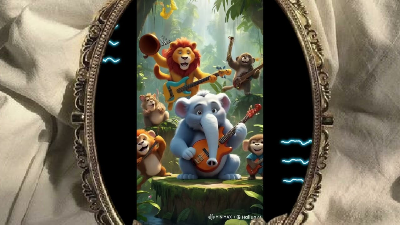 🎶 Super Silly Animal Band! 🦁🐵🐘 | Fun Kids Song & Dance | Animated Music Video 🎺🎵