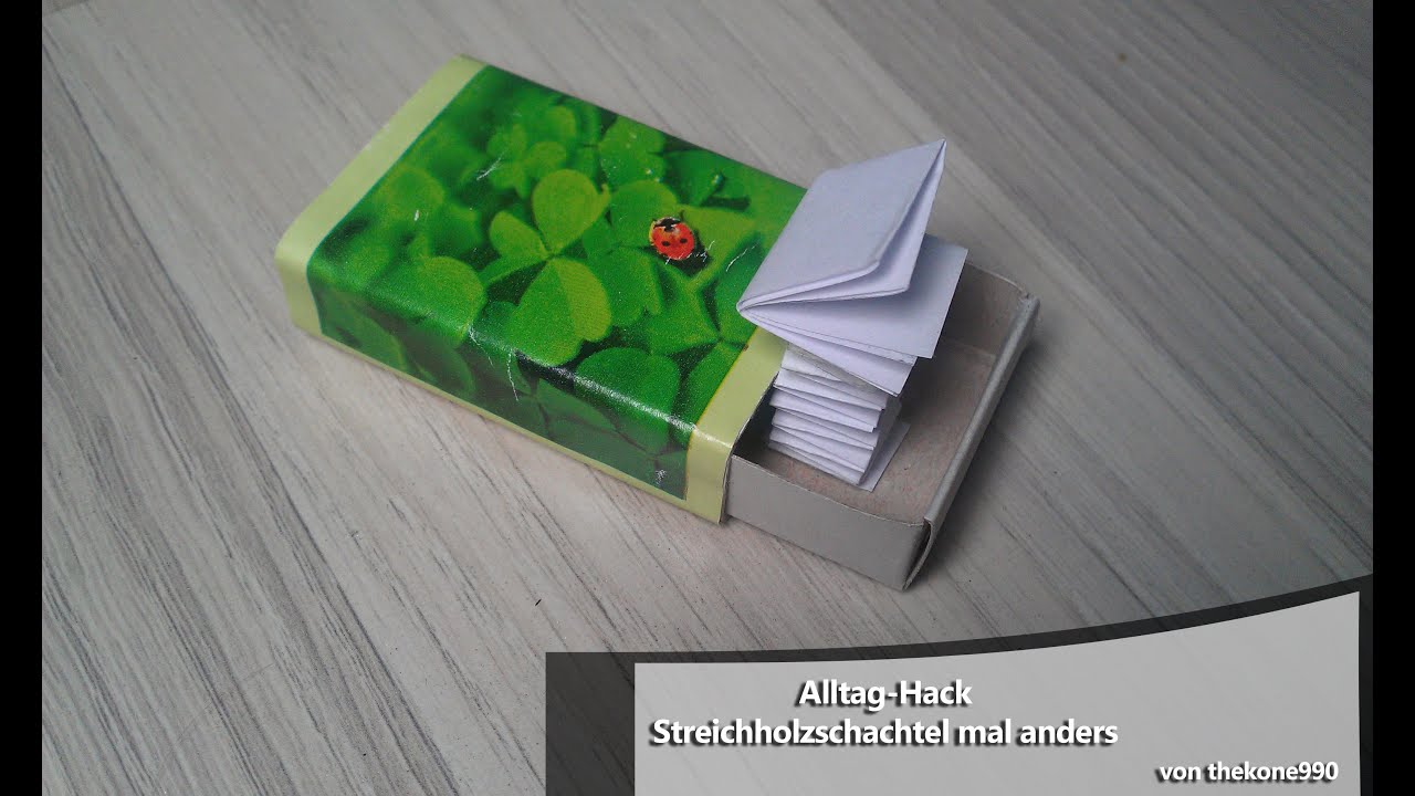 Alltag Hack - Streichholzschachtel mal anders verwenden