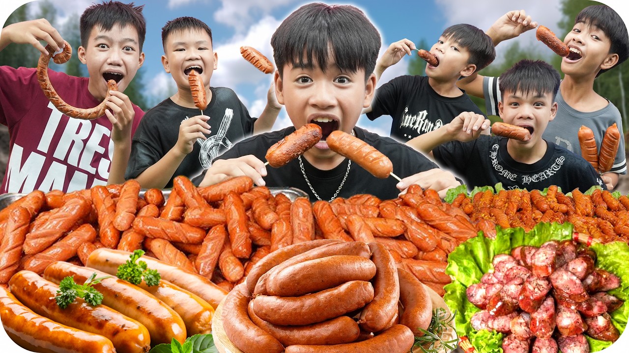 Thử Thách Cùng Thành Viên Mới Trong Team - Người Cuối Cùng Ngừng Ăn Xúc Xích | Minh Khoa TV