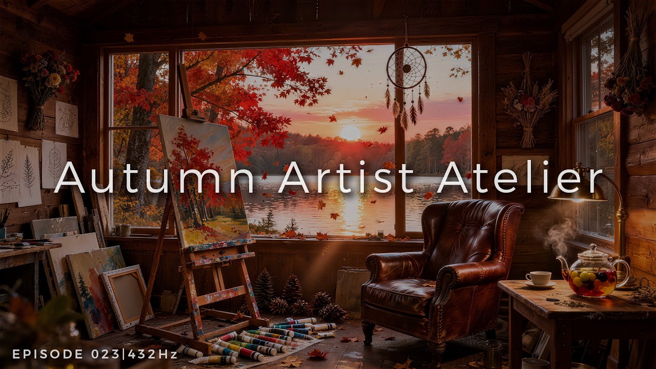 RETREAT 023 : Концентрация  & Фокус  | 432Hz & Autumn Artist Atelier [4K UHD]