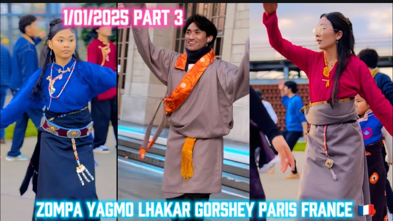 Zompa Yagmo lhakar Gorshey Paris France 🇫🇷 1/01/2025 part 3 )