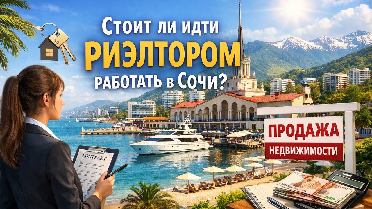 Стоит ли идти работать риэлтором в Сочи ?