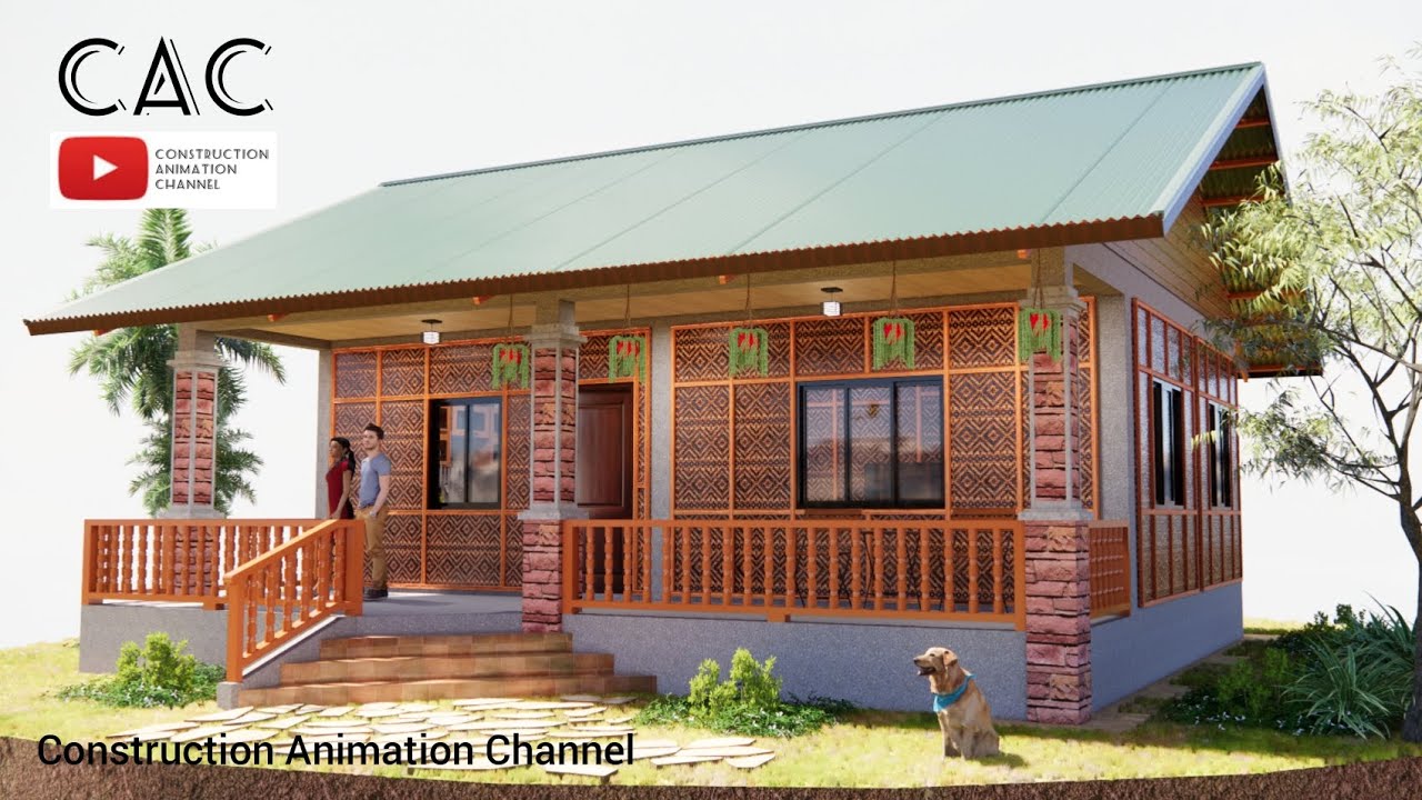 Simple Amakan Farmhouse | Tropical House | 8x9m | Two Bedroom