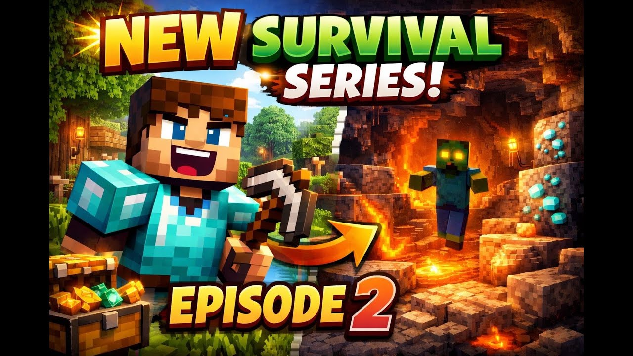 Minecraft survival series with zyxronz (Episode 2)
