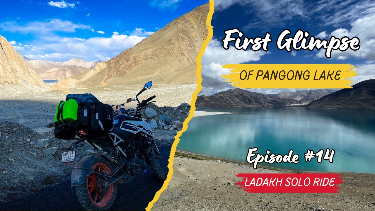 First Glimpse of Pangong Lake | Thrilling Ride Through Ladakh’s Shyok Route