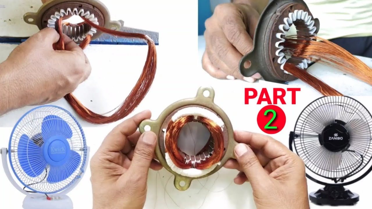 AP Fan Motor Winding with Aluminium and Copper Wire Winding data - Part 2 // Table Fan Coil Winding