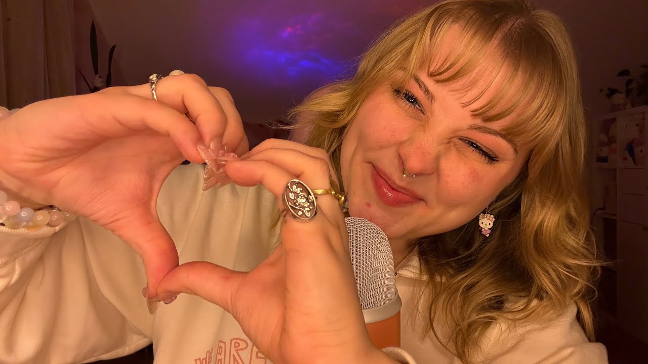 ASMR Positive Affirmations and a Pink Trigger Assortment with Rambling for Relaxation 💝✨