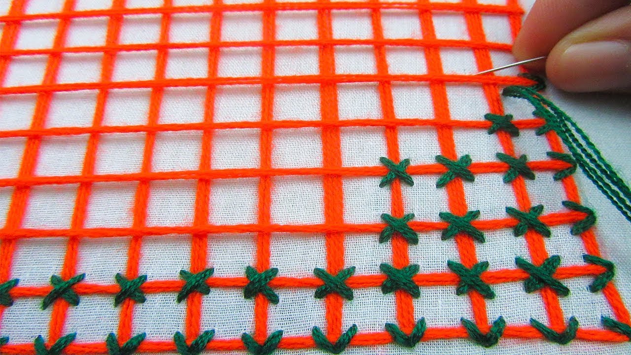 Hand Embroidery,Bangladeshi Nakshi Katha Drawing and stitching Tutorial,Nakshi Kantha