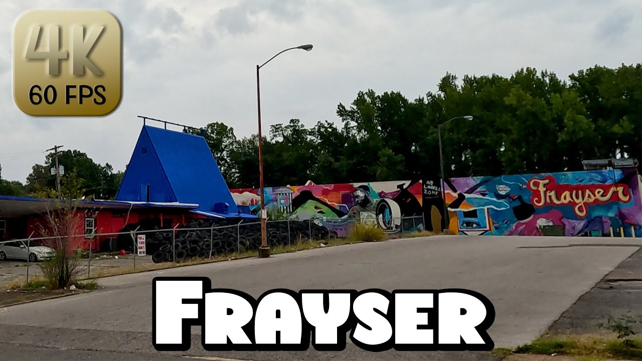 Driving Around Memphis, Tennessee Frayser Neighborhood in 4k Video