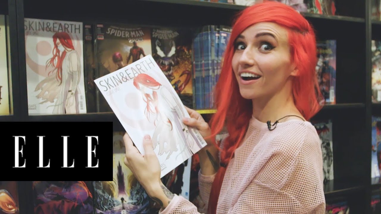 Skin & Earth Musician LIGHTS Takes Us on a Trip to the Comic Book Store | The Plug | ELLE