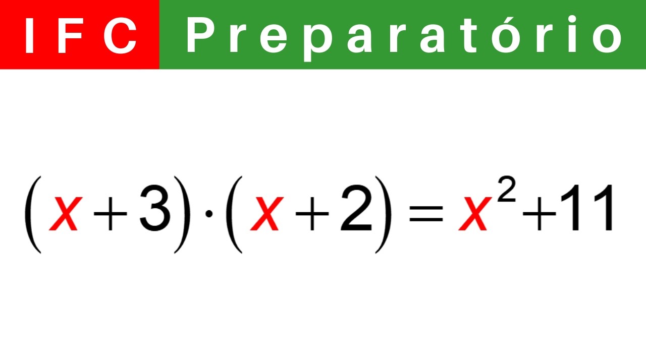 IF CATARINENSE 🔴 Curso Preparatório 2025/2026 de MATEMÁTICA #IFC Técnico Integrado ao Ensino Médio