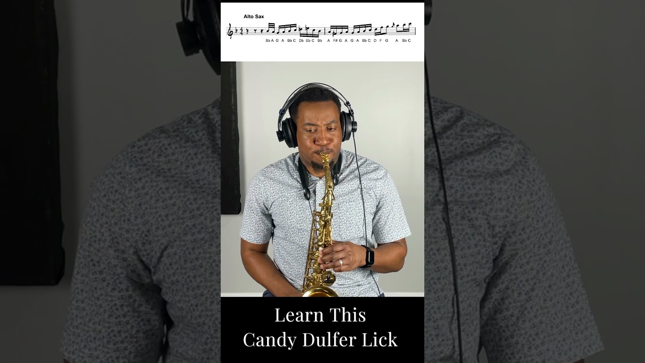 Learn this Candy Dulfer saxophone lick! #saxophone #improvisation #smoothjazz #howtoplaysaxophone