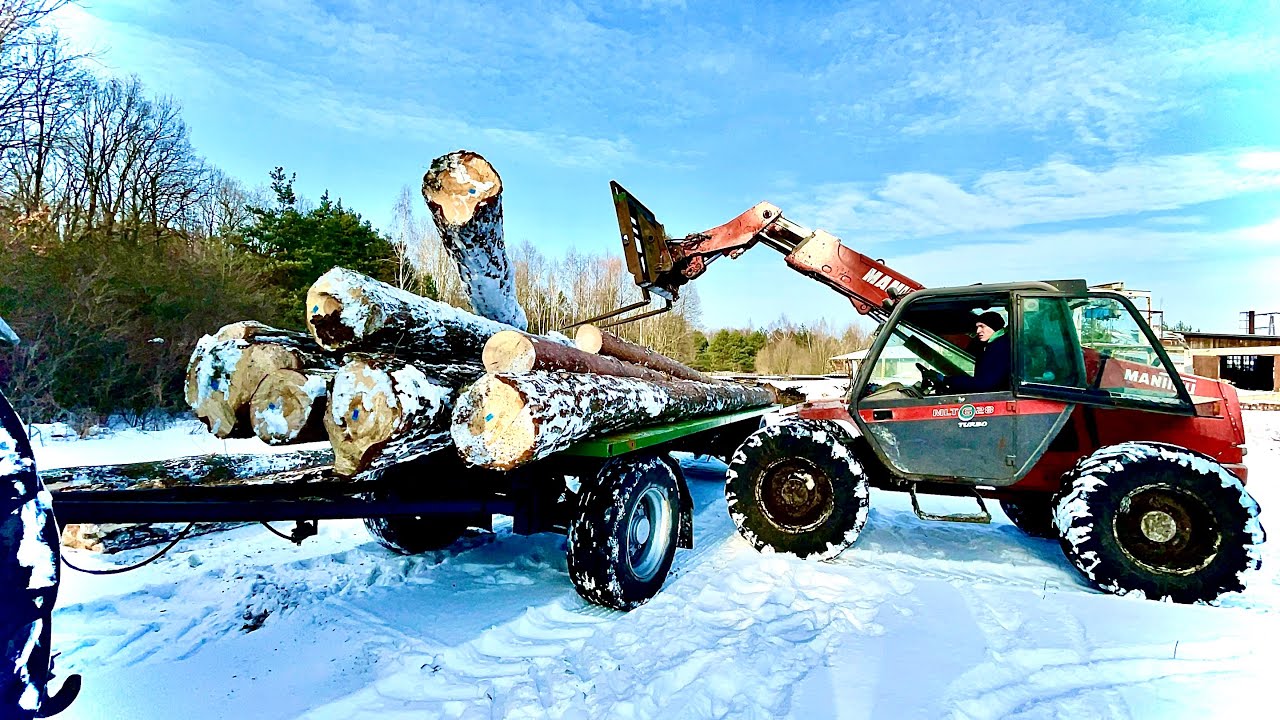 Zwożenie Drzewa☆Wypad do Lasu☆ Wycinka ☆ Fendt Vario 916 ☆MANITOU MLT 628㋡