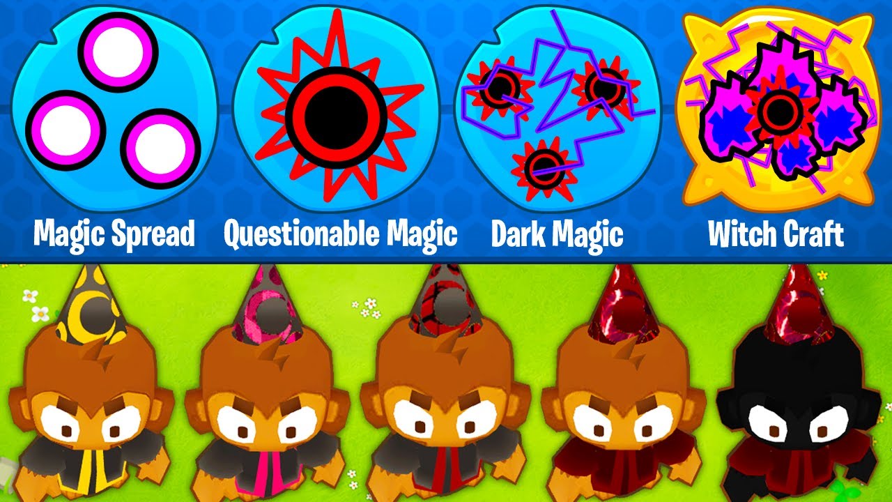 The DARK MAGIC Wizard Monkey in BTD 6!
