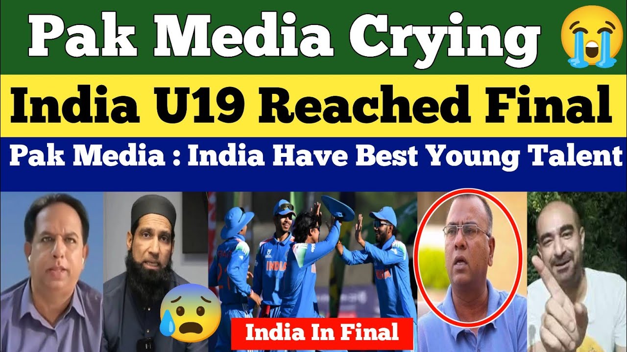 Pak Media Crying India U19 in WC Final | Ind U19 Beat AFG U19 | A George, V Suryavanshi | Pak Reacts