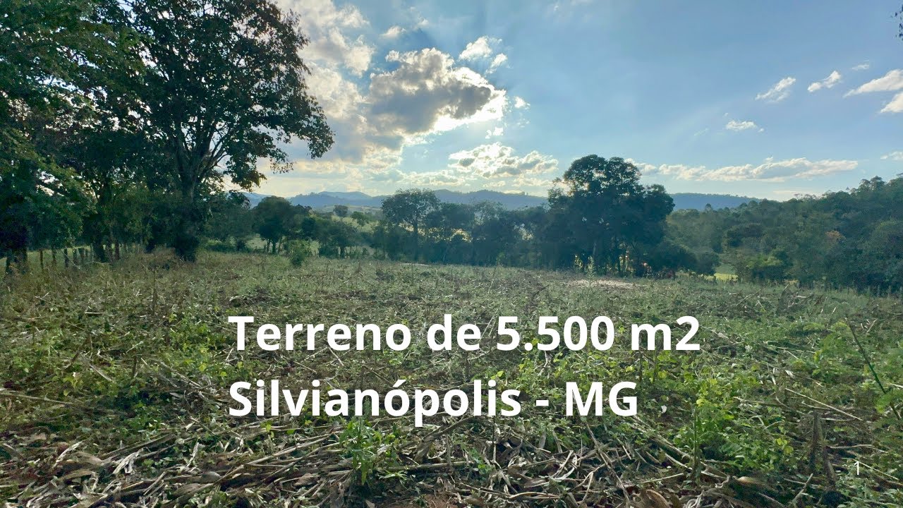 Terreno de 5.500 m2 com Escritura à Venda em Silvianópolis MG