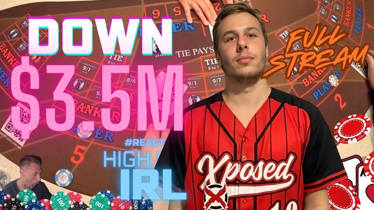 Xposed Full Stream Worst Run In High Limit IRL History Down 3.5 Million Dollars #reaction