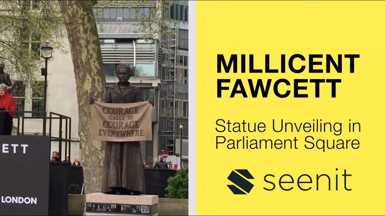 Seenit at Millicent Fawcett Unveiling