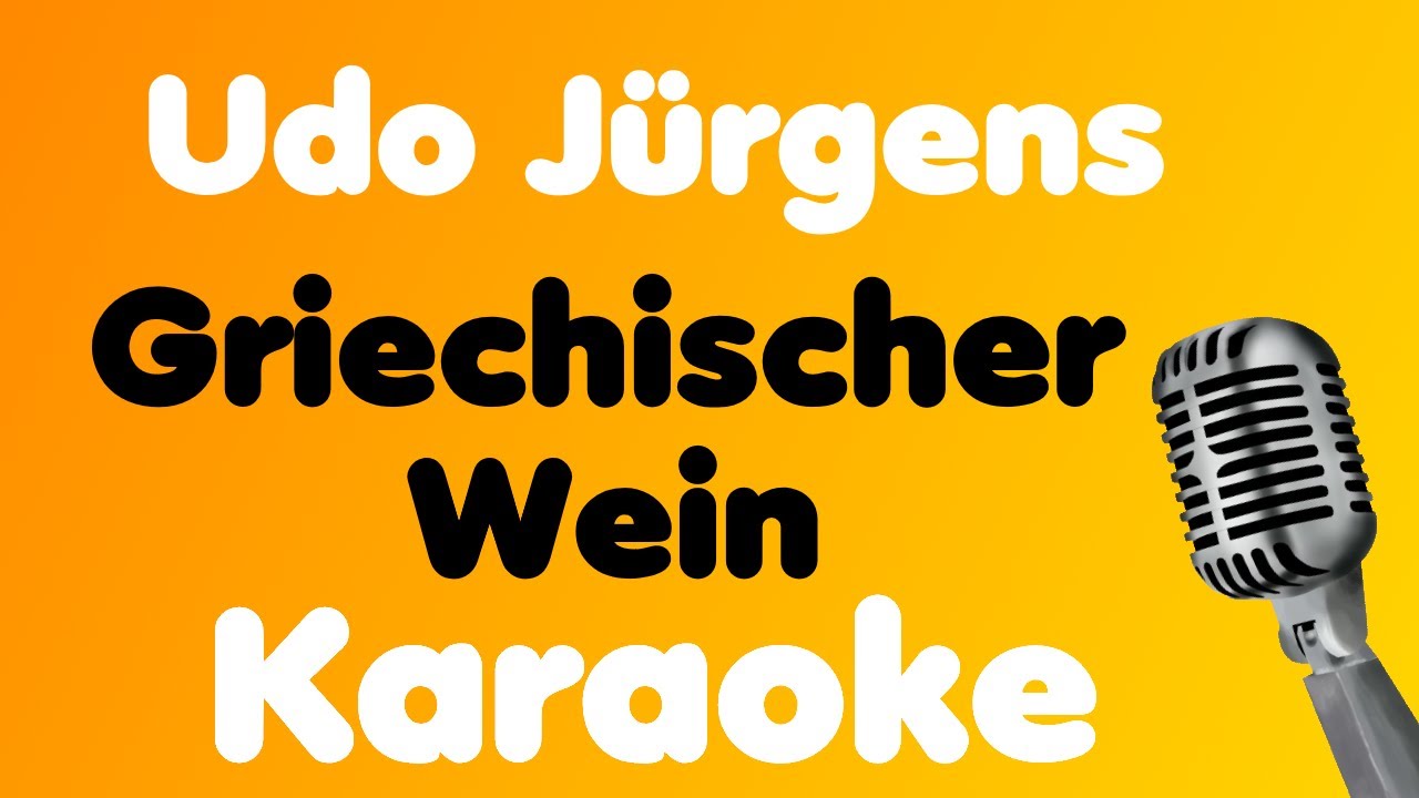 Udo Jürgens • Griechischer Wein • Karaoke