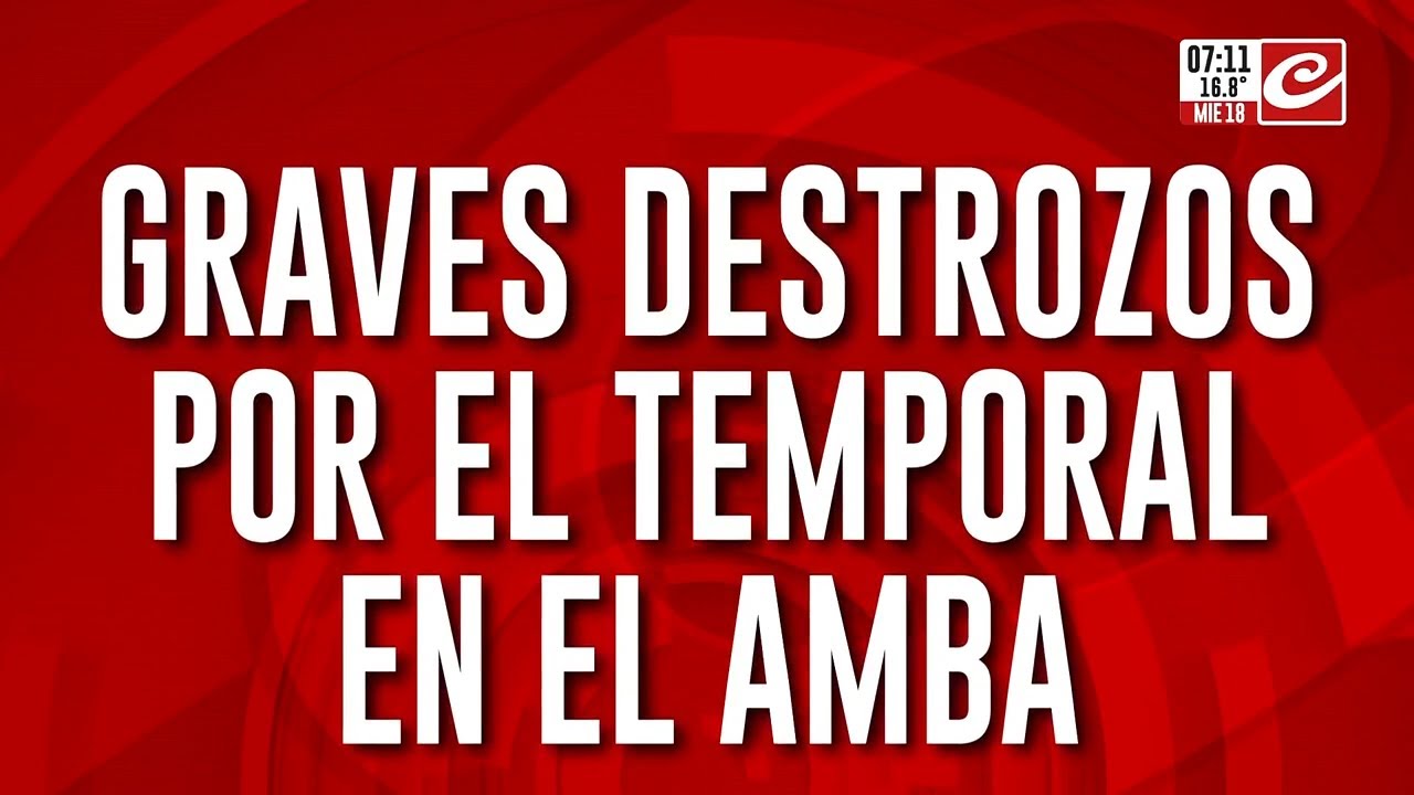 Impresionante temporal de lluvia y viento causó destrozos en el AMBA
