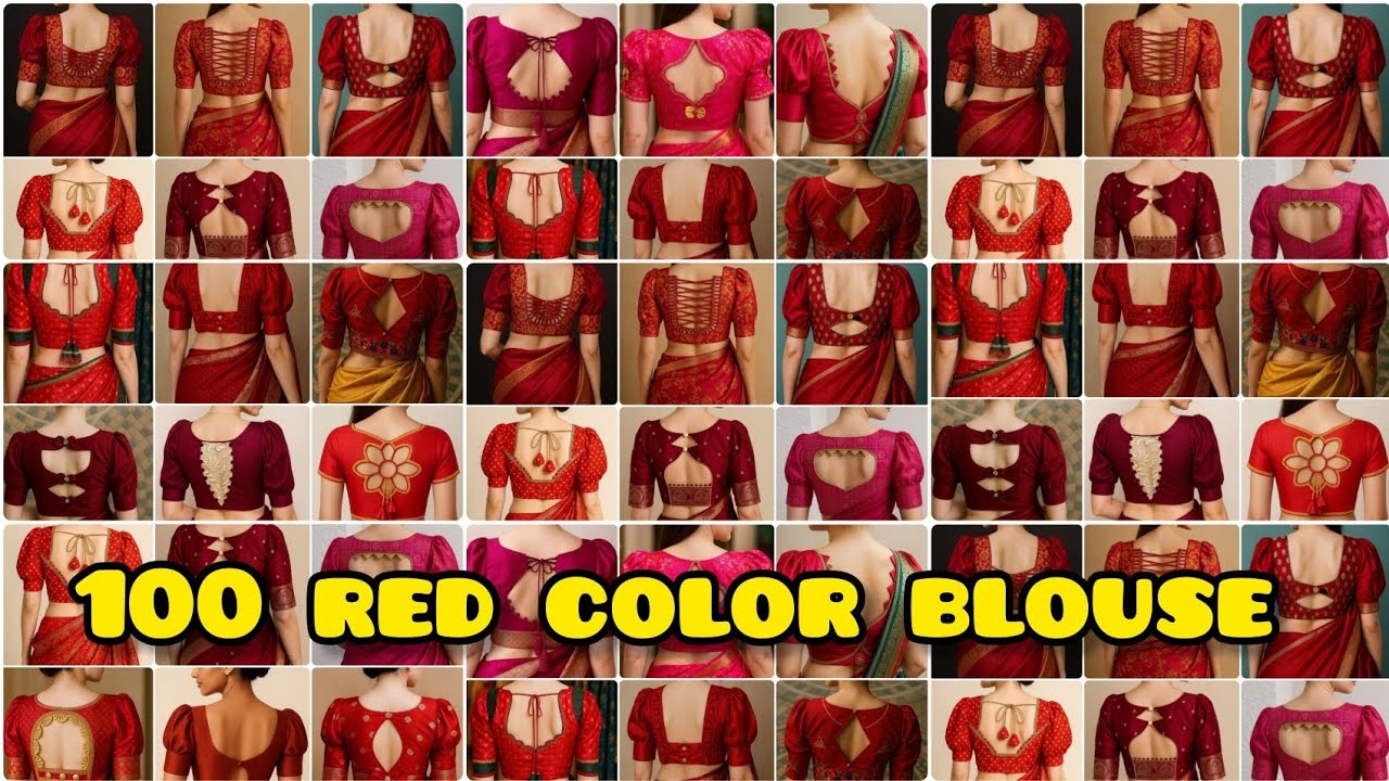 💯❤️Trending red and marron color blouse back neck design/blouse designs/gala ka design blouse 2026