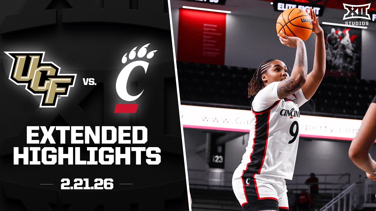 UCF vs. Cincinnati Extended Highlights | 2025-26 Big 12 Women's Basketball