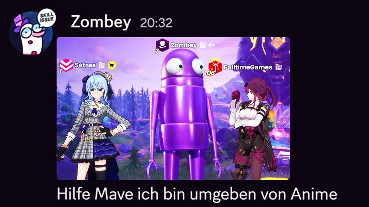 FORTNITE ABER ZOMBEY IST VON ANIME UMGEBEN!