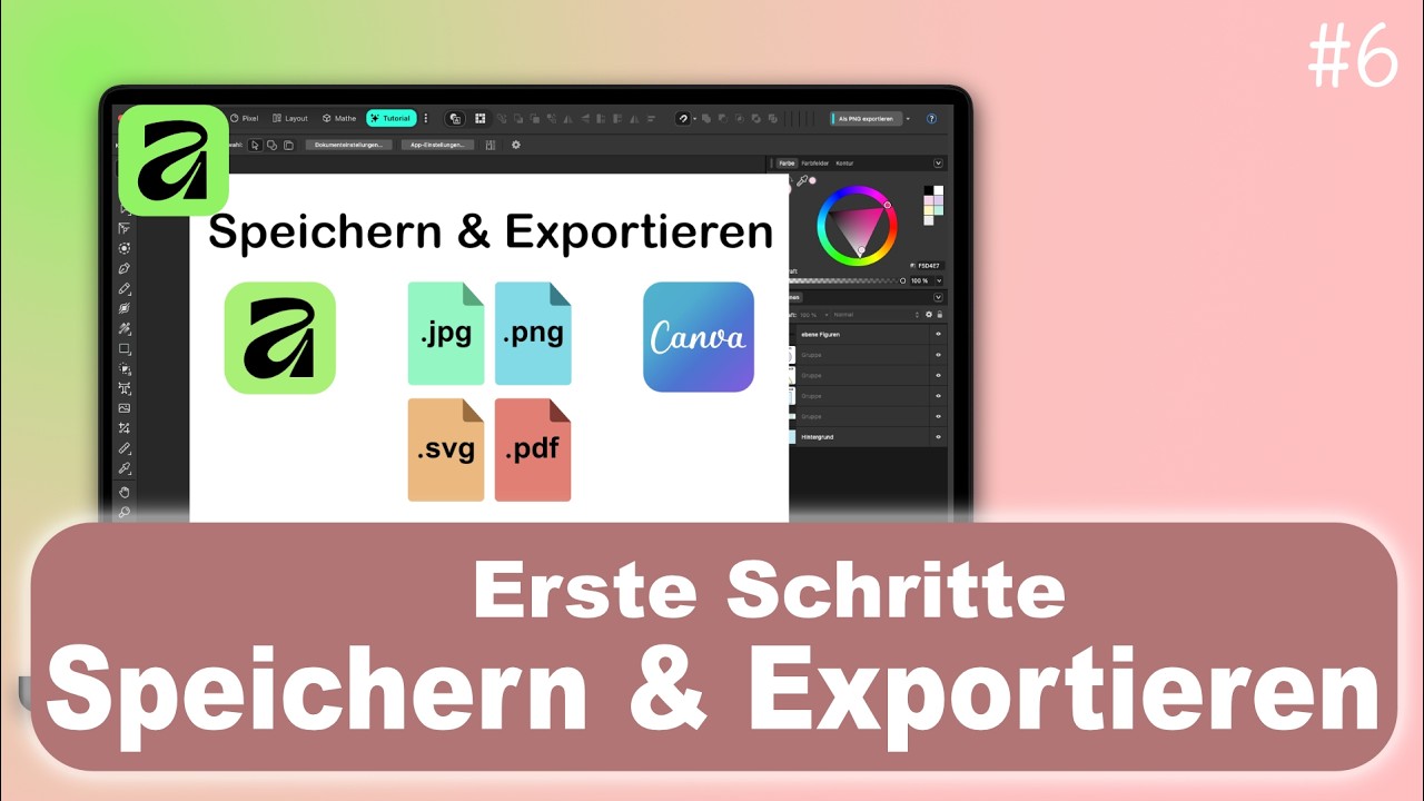 Affinity für die Grundschule: Materialien professionell exportieren
