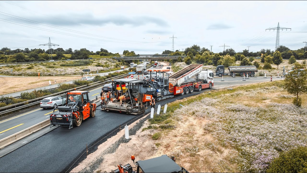 Eiffage-Infra-Südwest   Asphaltarbeiten   A60