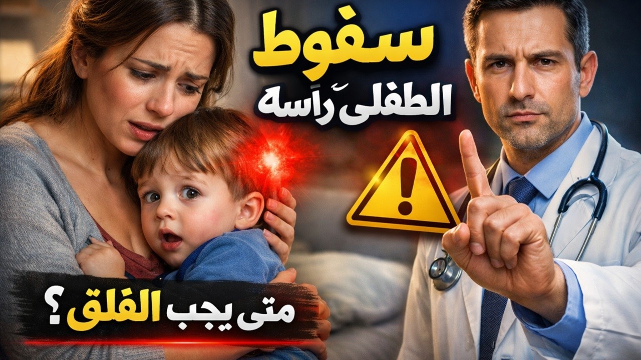 سقوط الطفل على رأسه   متى يكون مجرد كدمة ومتى يصبح حالة طارئة؟