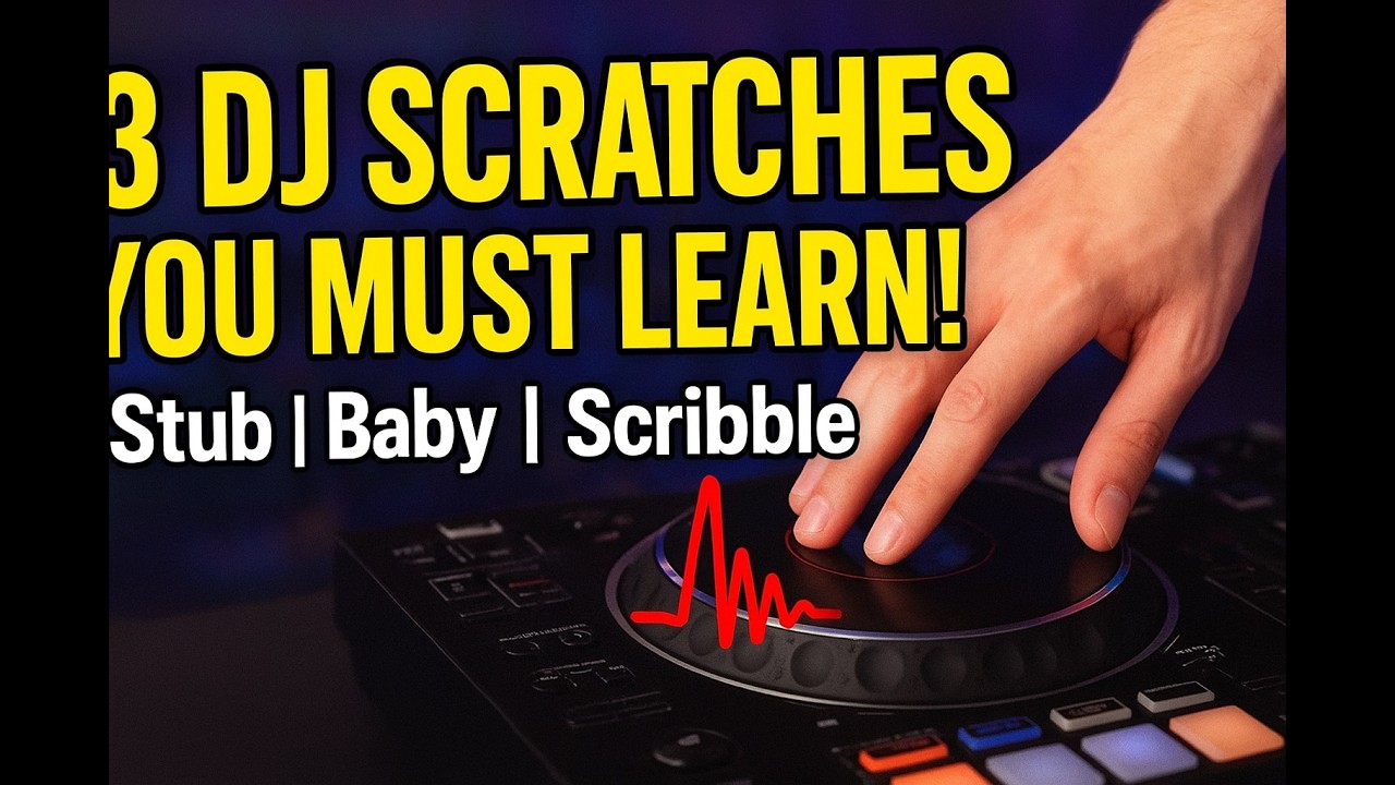 3 DJ Scratches Every DJ Must Master (Stub, Baby, Scribble) – Laptop & Controller Tutorial