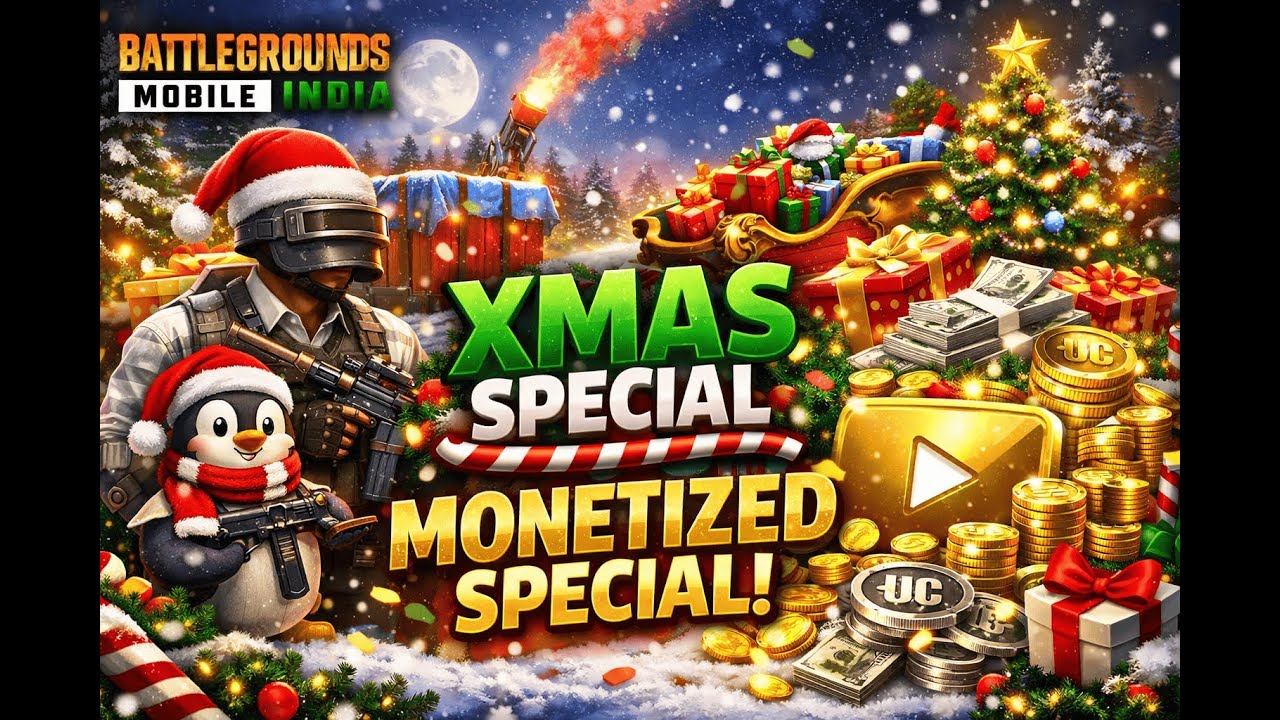 Santa Brought Monetization 🎅 BGMI LIVE  🚀 