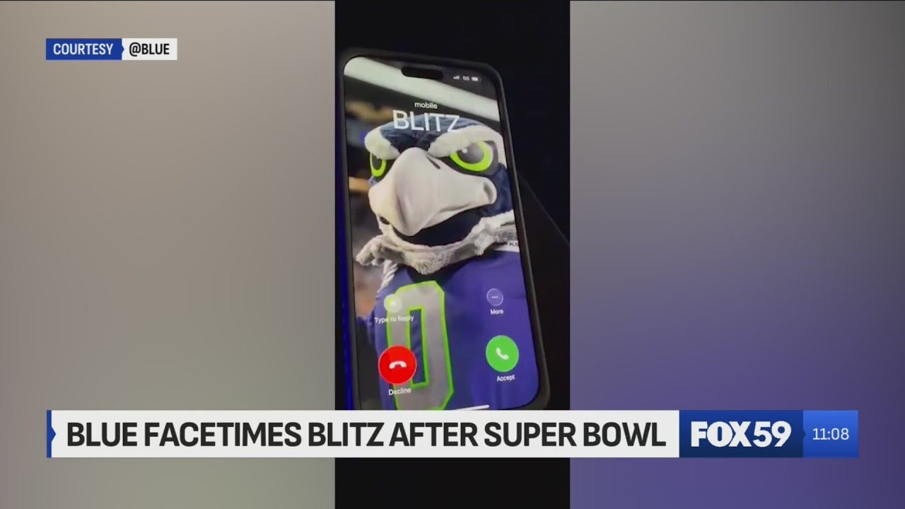 Blue Facetimes Blitz after Seahawks win Super Bowl