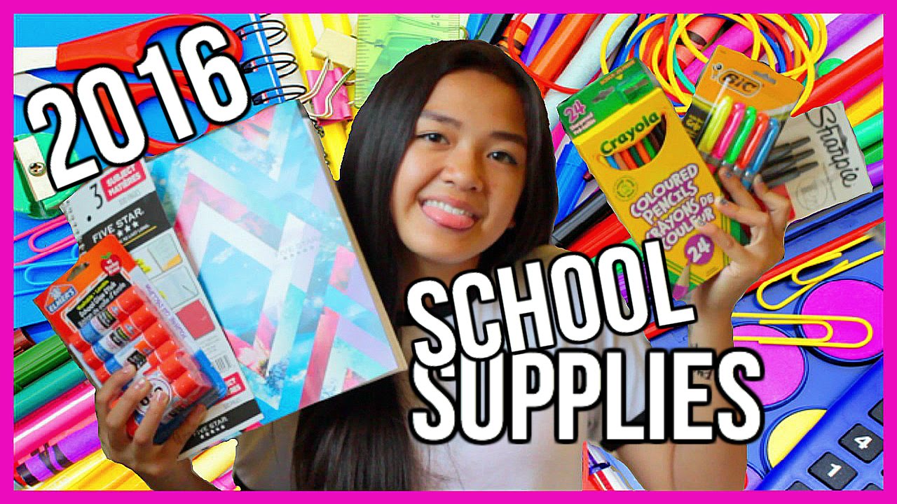 BACK TO SCHOOL SUPPLIES HAUL // 2016-2017