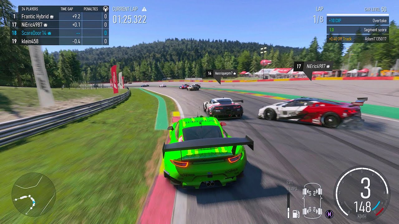 A Full Lobby at Spa-Francorchamps Can Only Mean One Thing (Forza Motorsport)