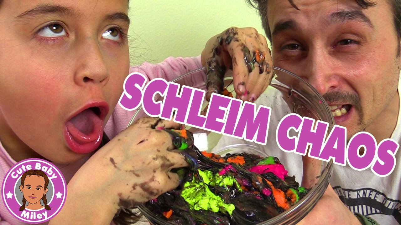 EKLIGES SCHLEIM CHAOS - Wir mischen verschiedene Schleimsorten - Slime mix | CuteBabyMiley