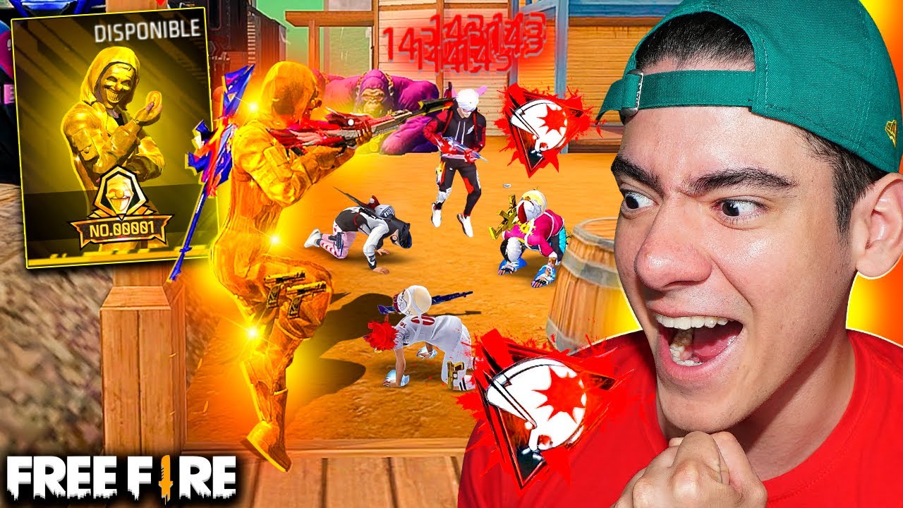 LLEGANDO a GRAN MAESTRO con EL CRIMINAL DORADO en FREE FIRE !! - TheDonato