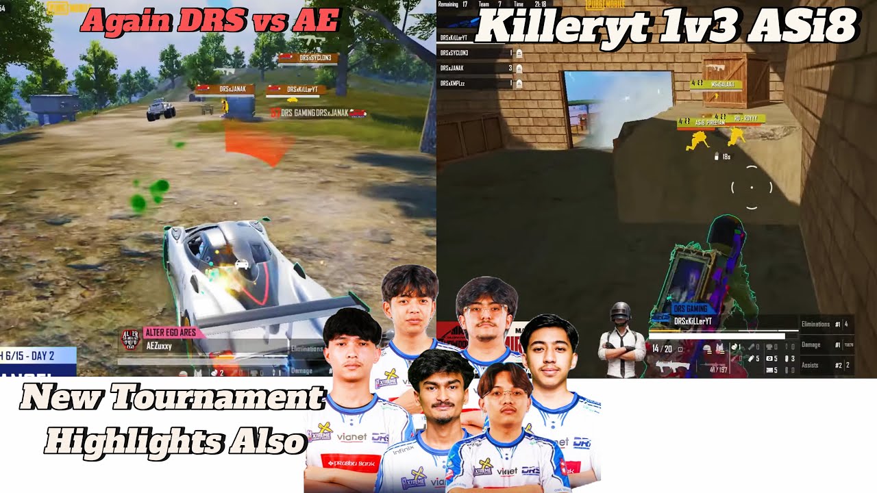 Killeryt 1v3 AE And ASi8 and New Tournament Fight Highlights 