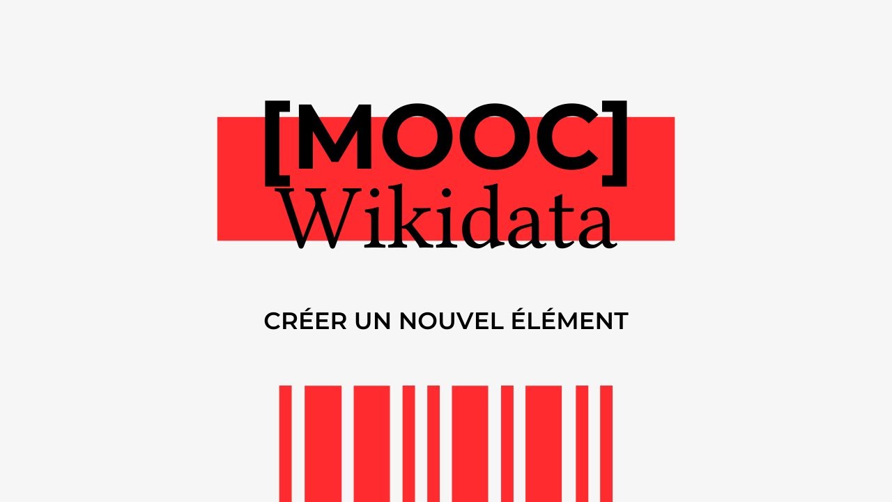Créer un nouvel élément sur Wikidata