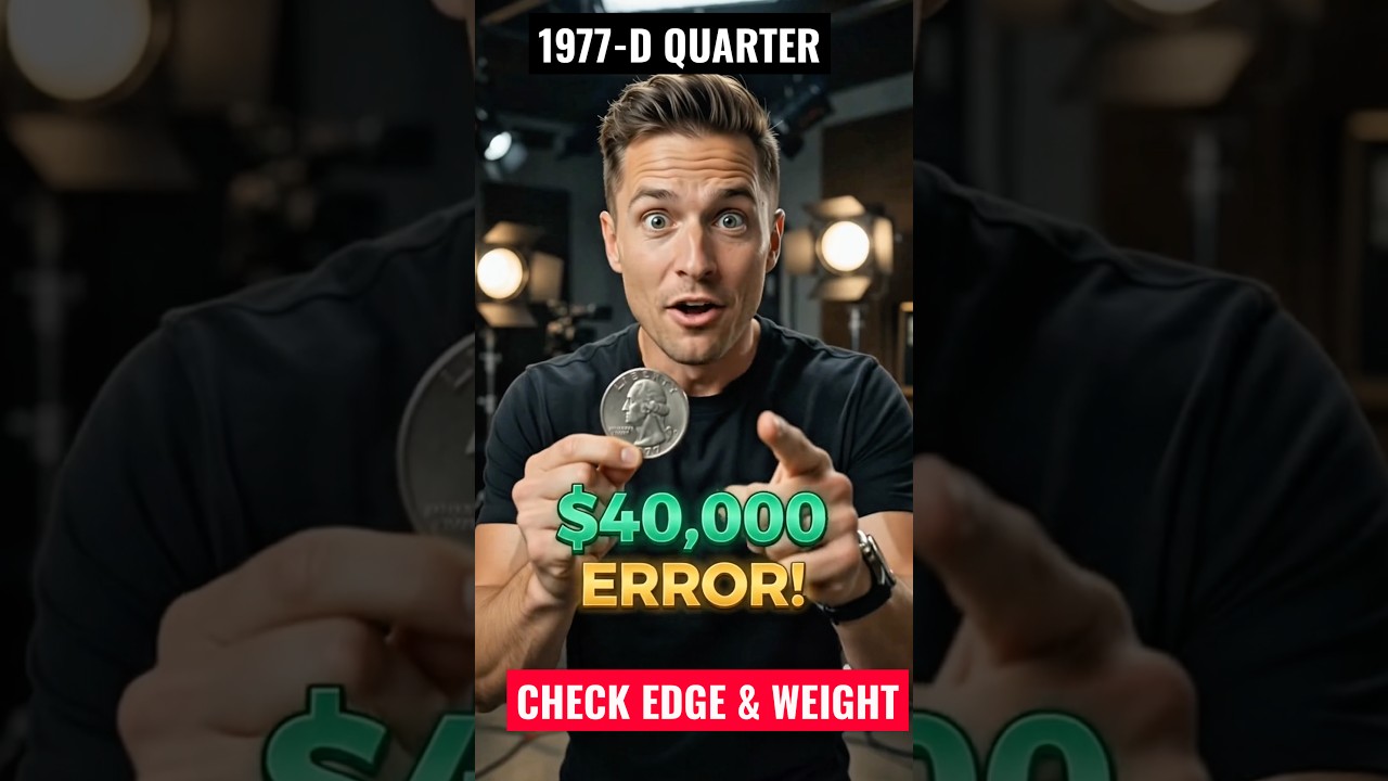 1977-D Washington Quarter $40,000 Error! 😱 (Wrong Planchet - Check Edge & Weight!)