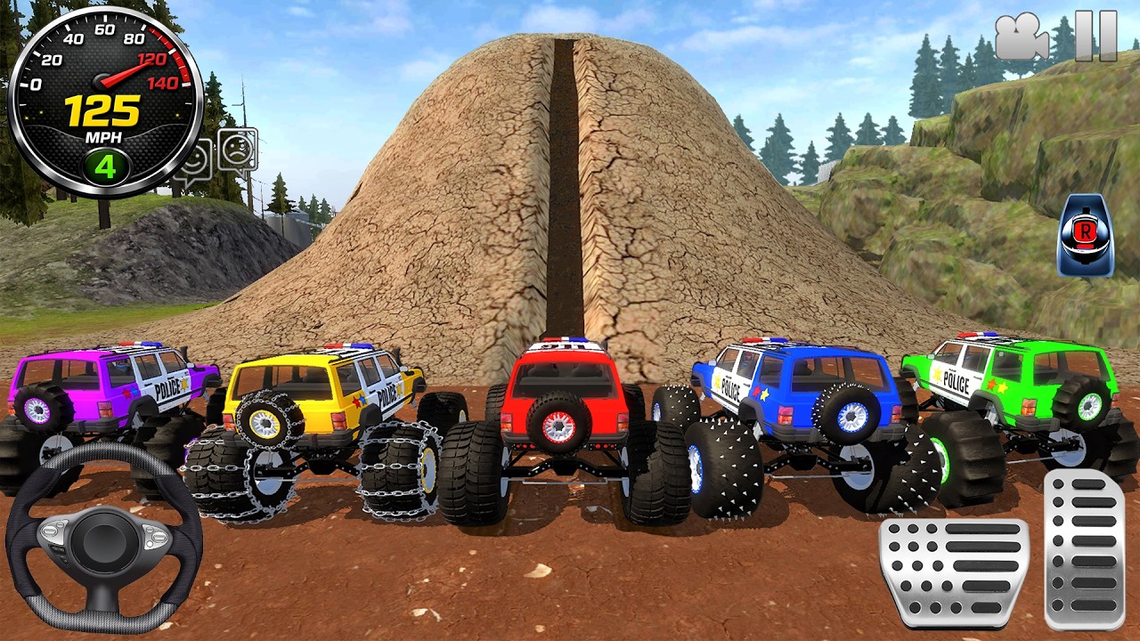 Monster Truck Impossible Offroad Racing 3D - Extreme Police Car Simulator - Android GamePlay #7