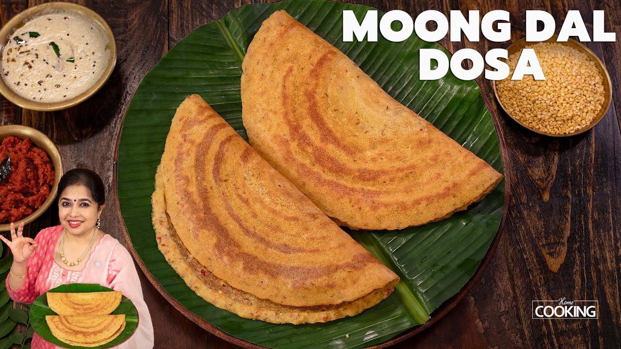 Moong Dal Dosa | Instant Healthy Dosa in Minutes | High Protein Breakfast | No Fermentation