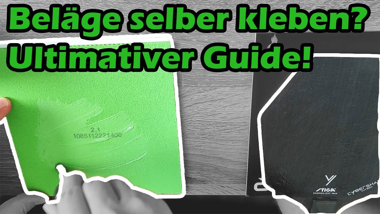 Beläge selber kleben in 2023?! JA NATÜRLICH!!! Ultimativer Guide zum Tischtennis Beläge Kleben.
