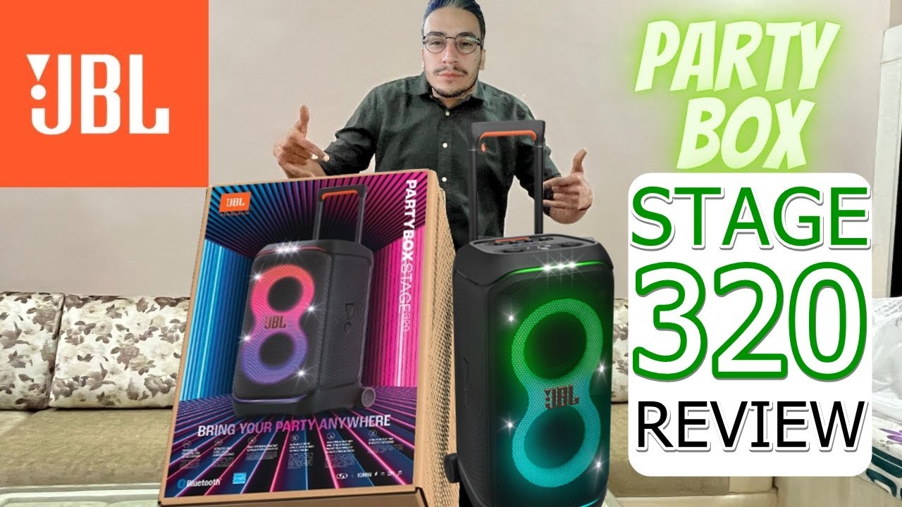 UNBOXING (DESEMBALANDO) JBL PARTYBOX STAGE 320 - TESTANDO SOM E TODAS FUNÇÕES