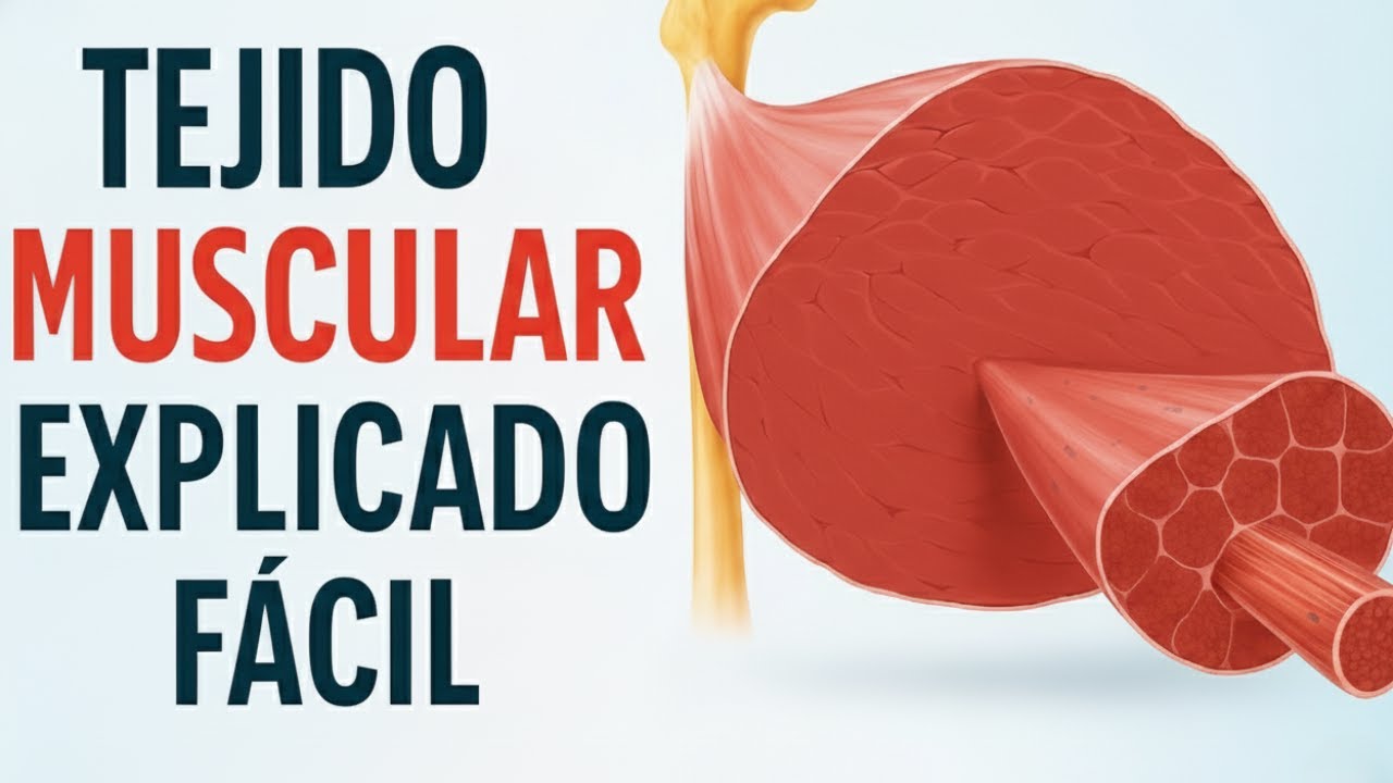 TEJIDO MUSCULAR EXPLICADO FÁCIL 🔬 | Tipos, estructura y función