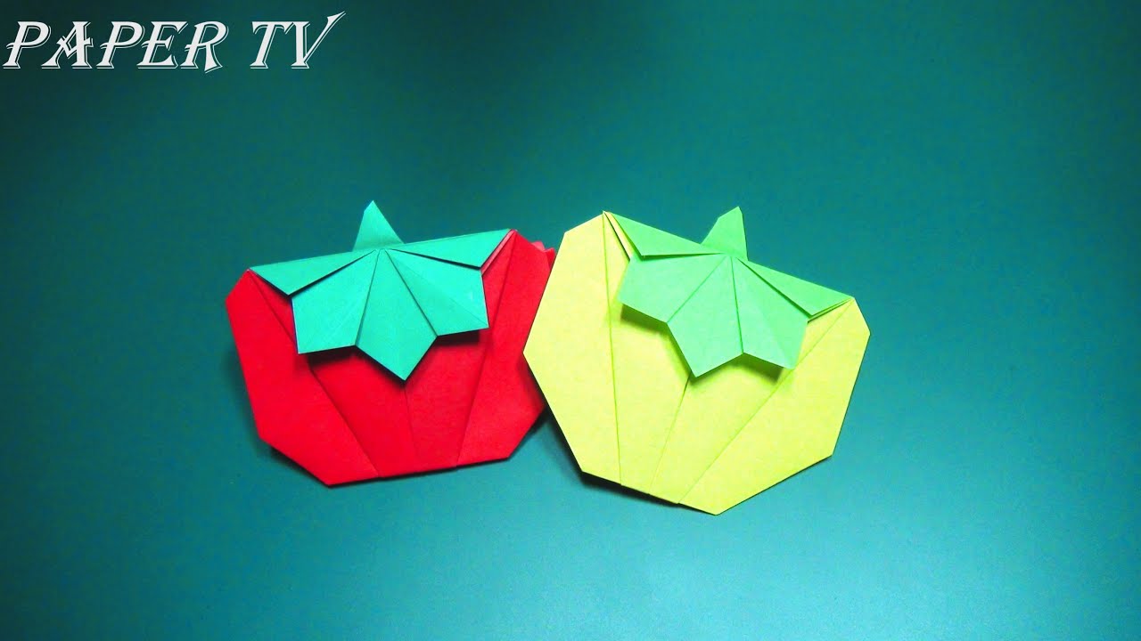 [Paper TV] Origami Tomato 토마토 종이접기 折り紙 トマト como hacer tomates de papel tomates de papel