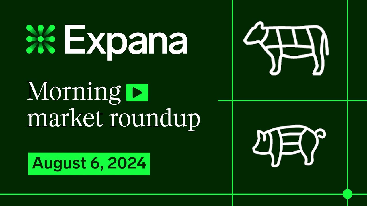 Expana's Morning market roundup: plummeting cattle futures and pork market update
