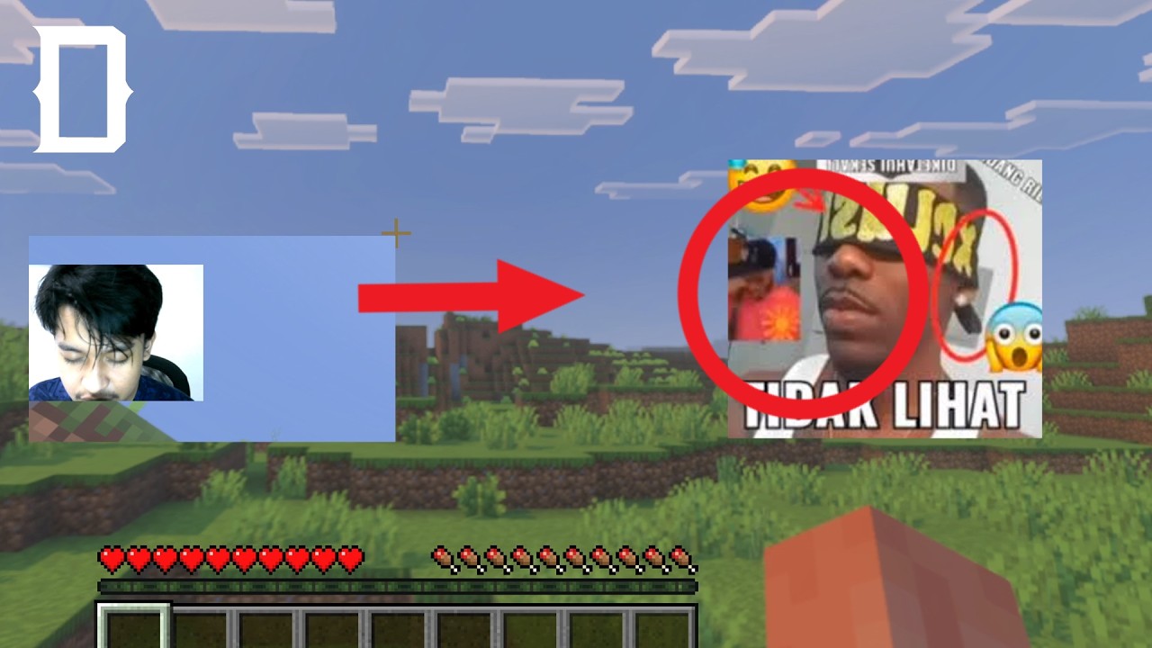 Challenge main minecraft tapi sambil tutup mata (pusing woilah)